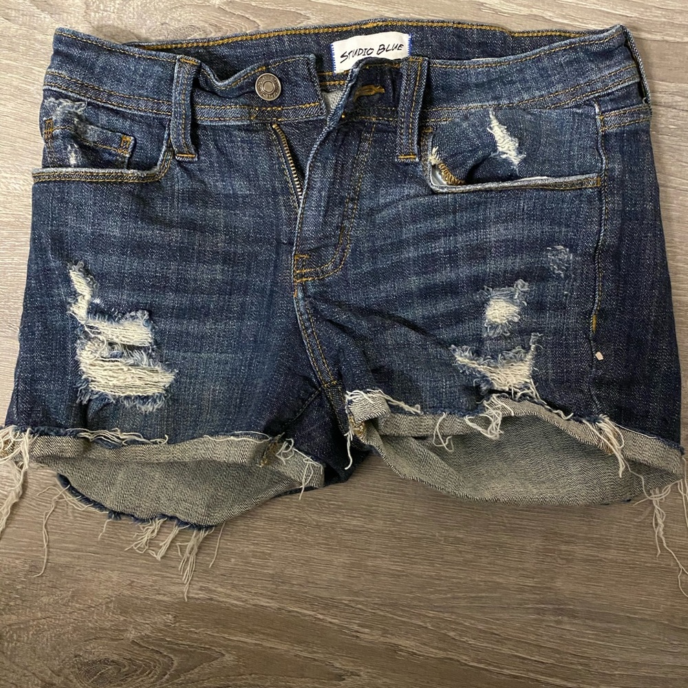 Blue Denim Shorts